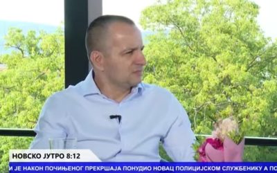 Gostovanje predsjednika Nezavisni sindikat policije Crne Gore – NSPCG Igora Rmandića u jutarnjem programu RTV Herceg Novi